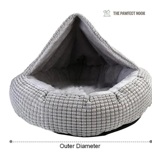 Round Pet calming Bed