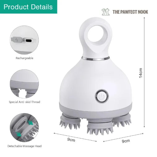 Measurements of Pet Calming Massager