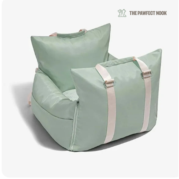 Light Green Dog Car Seat