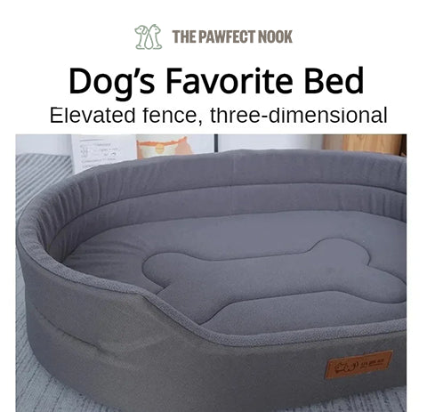 Grey Cushion Pet Bed