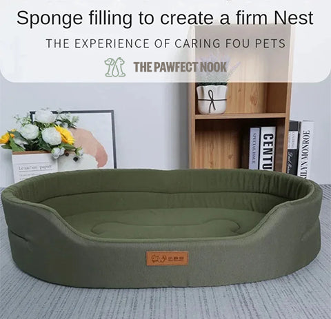 Green Cushion pet Bed to create a firm Nest