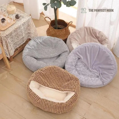 Round Pet calming Bed