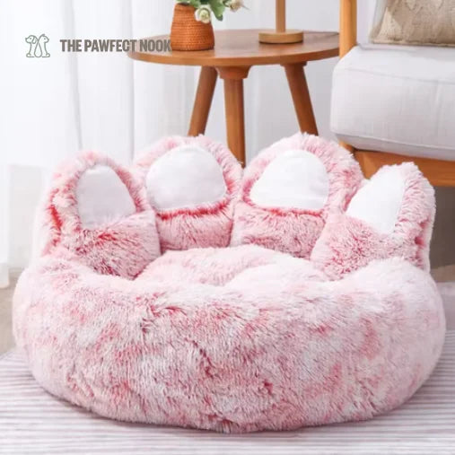 Pink Paw shaped Pet Calming Sofa