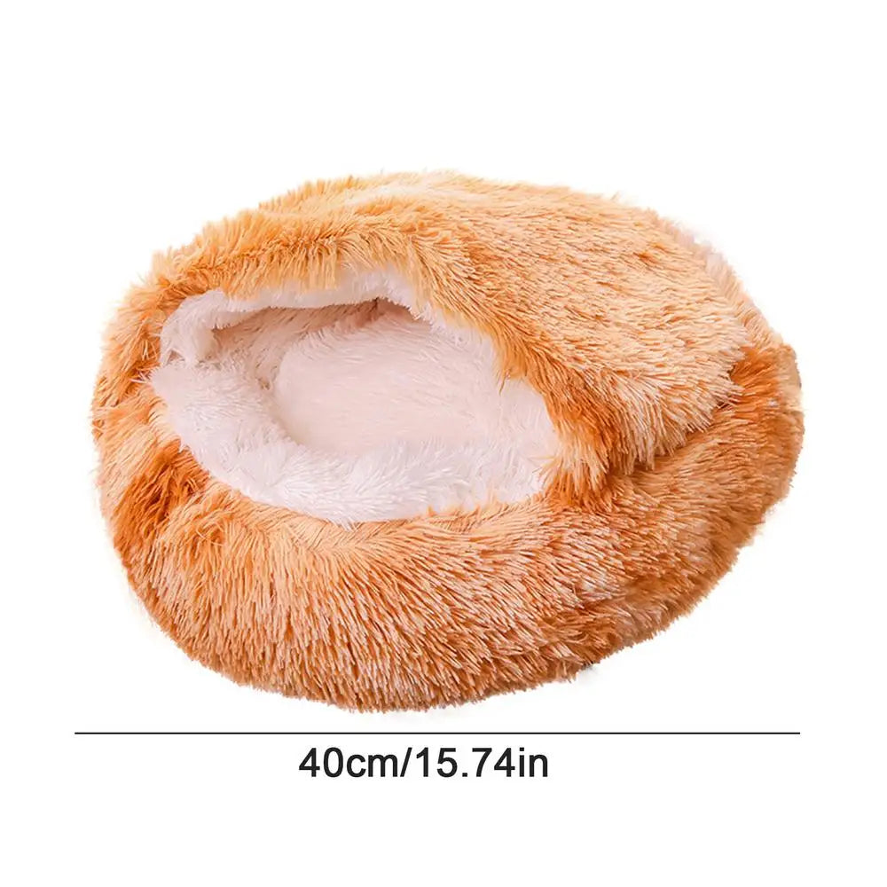 Yellow Plush Pet Bed measurements