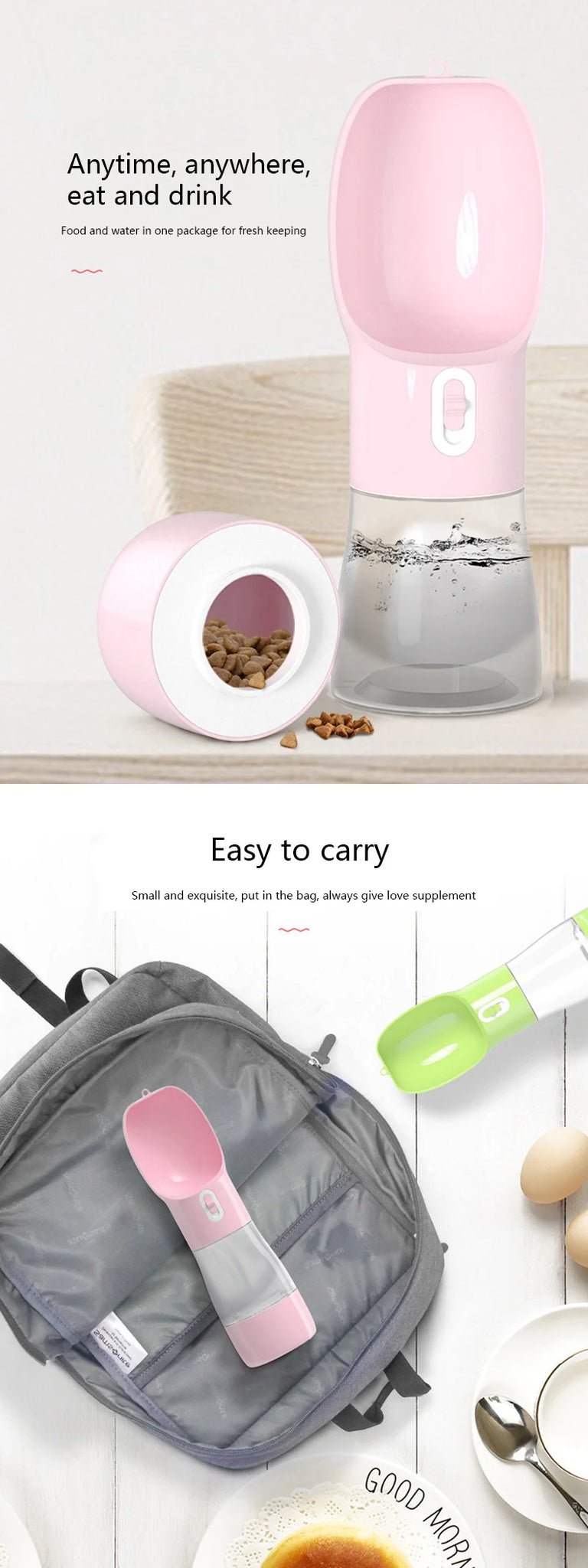 Pet Feeding Bottle & Bowl