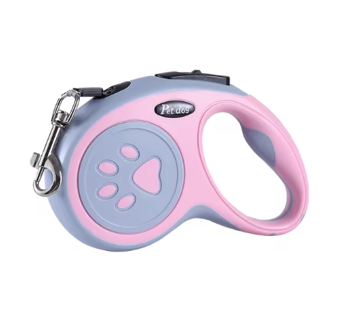 Pink Automatic Retractable Pet Lead